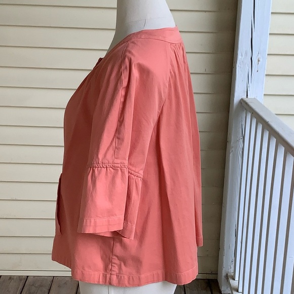 NWT Talbots Jackie Fit Blazer Plus Size 22W Petite Peach Coral Half Sleeve 22WP - Picture 3 of 8